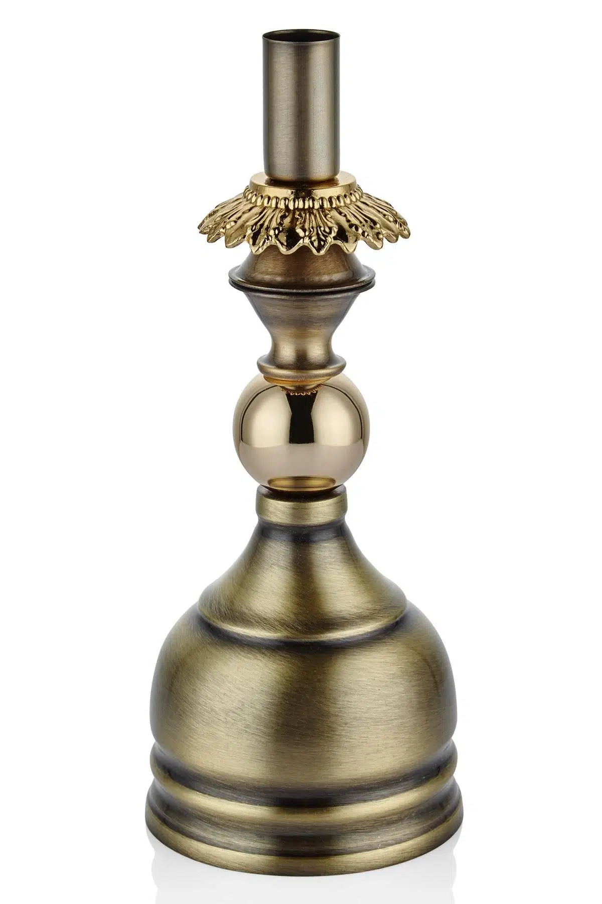 Metal Bronz Mumluk 9,5*9,5*24 Cm