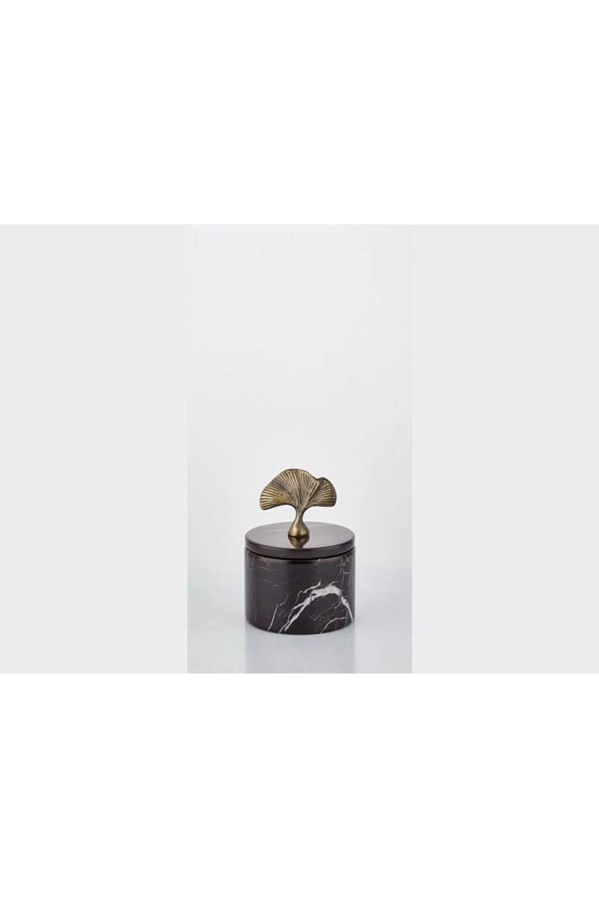 Evza Mermer Kaideli Dekor Kutu Gingko 9*9*13 Cm
